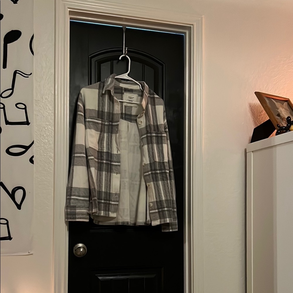 Plaid Button-Up Shirt